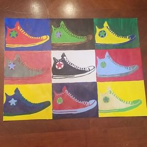Handpainted converse design